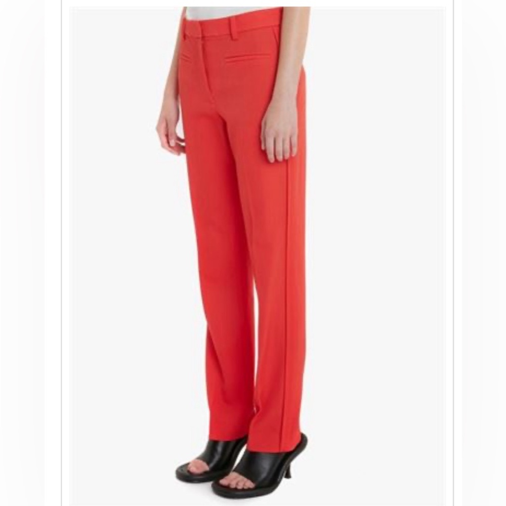 JW Anderson Slim Leg Trousers in red